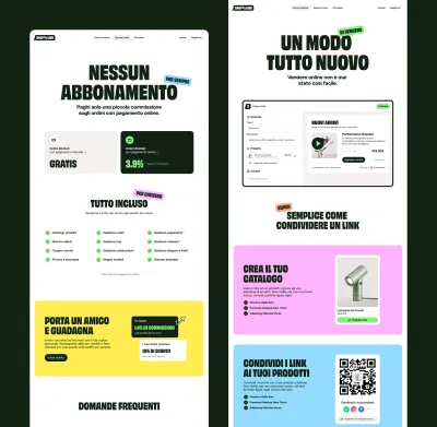 Shop by Link – Brand e sito per ecommerce semplificato - Website Creation