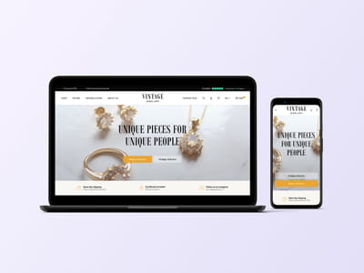 Custom webshop voor Vintage Jewellery - E-commerce