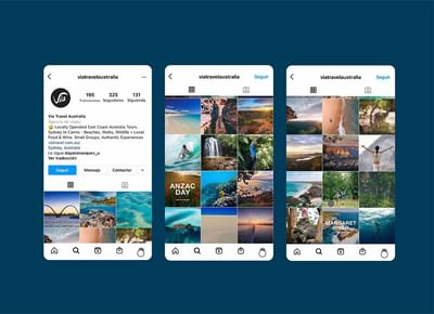 Gestión de Redes Sociales Via Travel Australia - Social Media