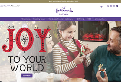 Hallmark - Creación de Sitios Web