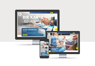 Designkonzept für Girocard Konzern - Webseitengestaltung