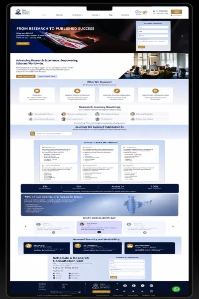 High-Performance Research Publishing Platform for Pro Research Hub - Webseitengestaltung