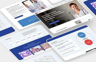 Site et Branding pour l'institut de la leucémie - Création de site internet