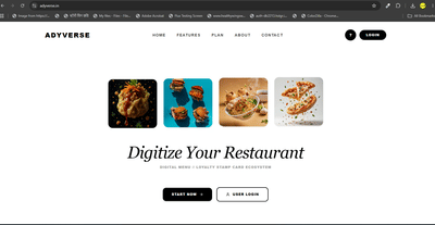 Adyverse: AI Triple-QR Restaurant Menu, Booking & Loyalty Platform - Werbung