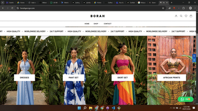Luxury Fashion Website Redesign for Borah George - Website Creation