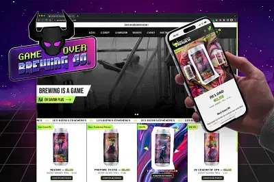 GameOver Brewing - Site e-commerce - Website Creation