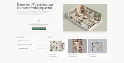 DWG plannen converteren naar interactieve verkoopsplannen - Intelligence Artificielle
