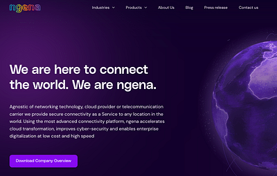 A landing page for telecom service providers - Web Application
