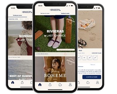 Développement de l'application mobile The Bradery - Mobile App