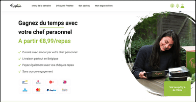 Fresheo  - Votre chef personnel livré à domicile - Web Applicatie