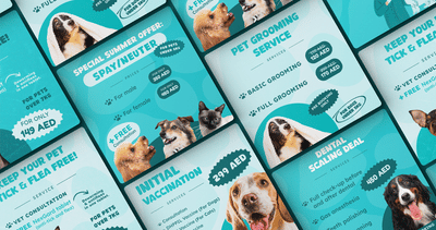 Social media content for Prime Paws Veterinary Clinic - Estrategia digital