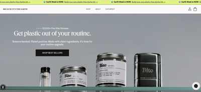 Bite Toothpaste Bits - Création de site internet