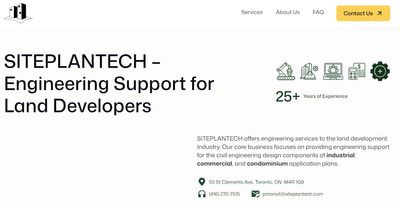 Webflow Development for Site Planning & Engineering Services Company - Creación de Sitios Web