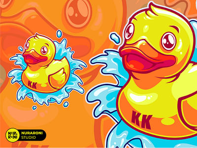 KK Cuddly Quacker: A Rubber Duck - Graphic Identity