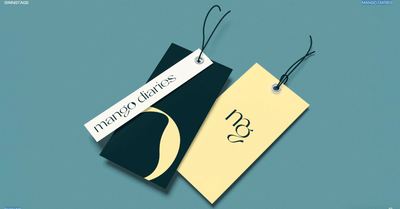 Logo and identity design for an Australian fashion brand Mango Diaries - Grafikdesign