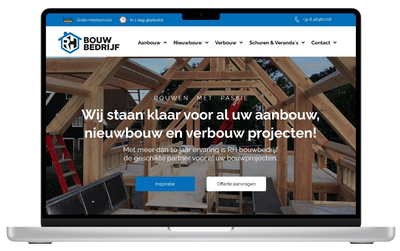 Webdesign RH bouwbedrijf - SEO
