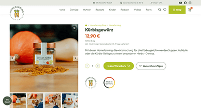 Homefarming | Shop-Relaunch - E-Commerce