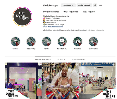 The Duke Shops - Redes Sociales