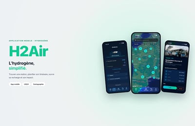 H2Air, app mobile pour la mobilité hydrogène - Application mobile