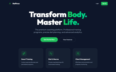 Neftron coaching platform - Software Development