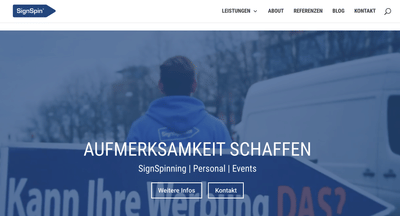 SignSpin Website - Webseitengestaltung