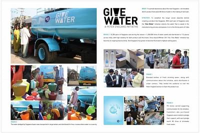 GIVE WATER - Publicidad