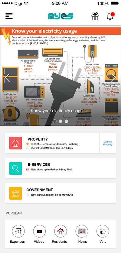 Property Management & Utilities Bills Payments - Applicazione Mobile
