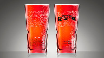 Kopparberg debut draught glass design - Grafikdesign