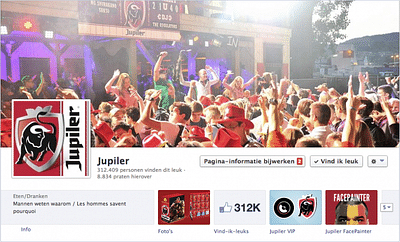 Jupiler Facebook page