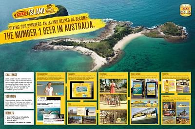 GIVING OUR DRINKERS AN ISLAND HELPED US BECOME THE NUMBER 1 BEER IN AUSTRALIA - Publicidad