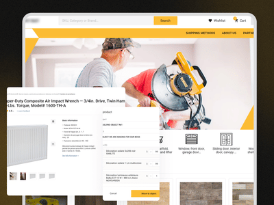 Construction eCommerce marketplace development - E-commerce