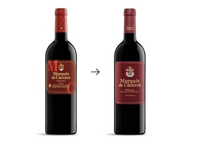 Restyling de Marqués de Cáceres - Packaging