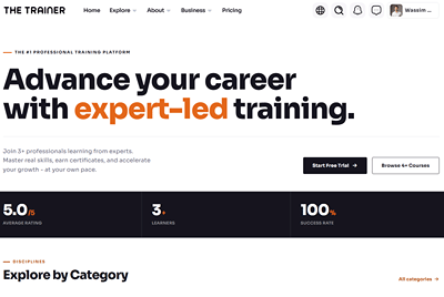 The Trainer Space - Web Application