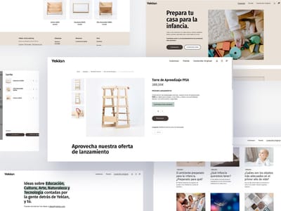 Diseño Integral Marca "Yeklan" - Webseitengestaltung