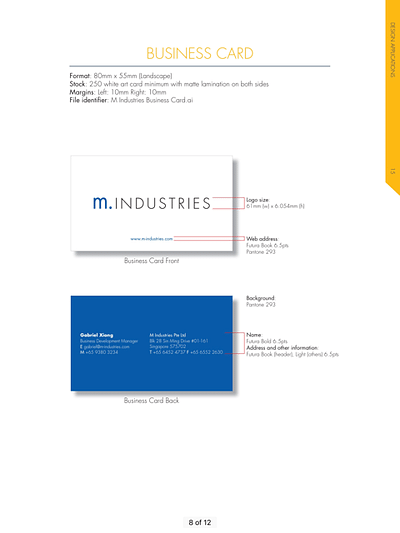 Business Card Construction For Plumbing Company - Branding y posicionamiento de marca