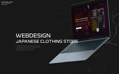 Japan Clothing webstore - Webseitengestaltung