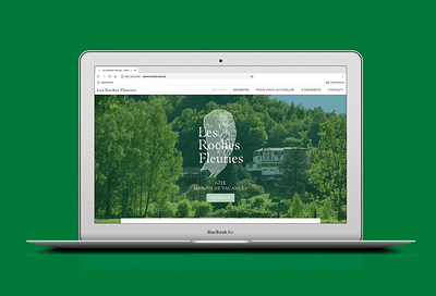 Branding & Website for Les Roches Fleuries - Webseitengestaltung