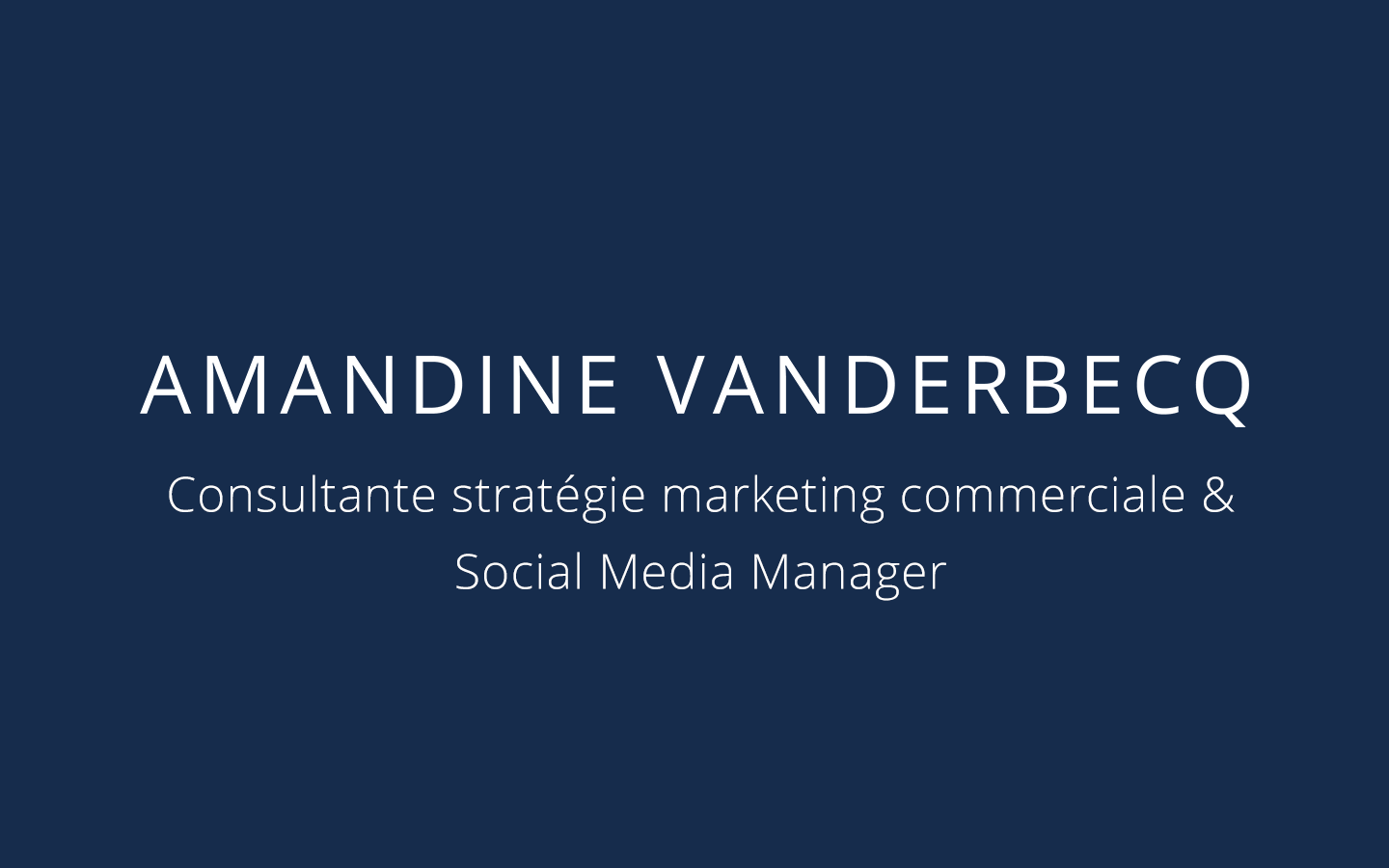 Amandine Vanderbecq