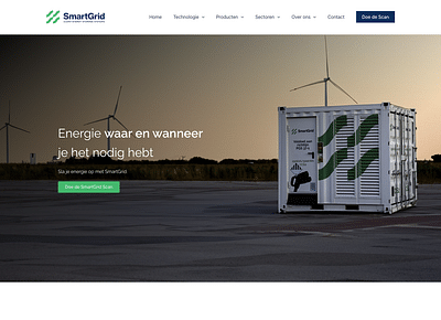 Website SmartGrid Energy Storage - Webseitengestaltung