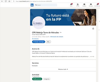 CPR Nebrija (La Coruña) - Creazione di siti web