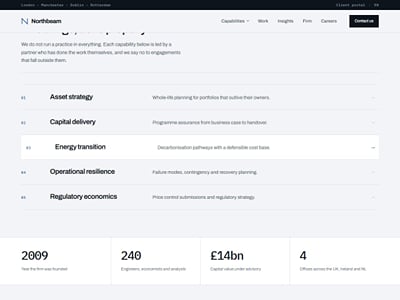 Northbeam: corporate website demo template for an advisory firm - Website Creation