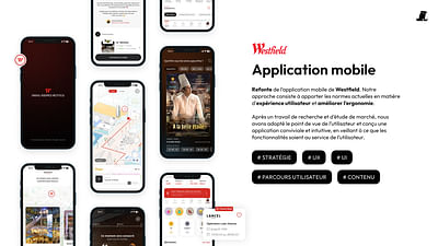 WESTFIELD : application B2B-B2C - Diseño Gráfico