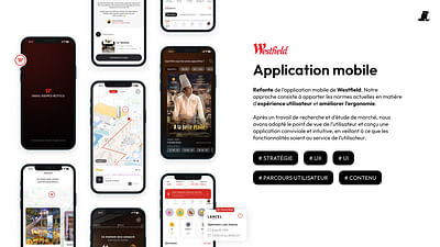 WESTFIELD : application B2B-B2C - Graphic Design