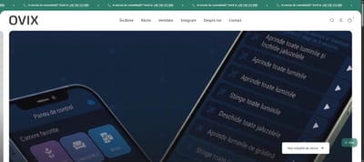 Ovix - website and online shop for a smart home and HVAC brand - E-Commerce