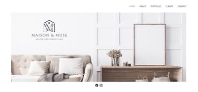 Maison & Muse - Wix Studio website for a luxury interiors brand - Website Creation