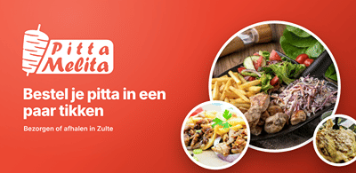 Maatwerk Bestel-app & Backend voor Pitta Melita - Application mobile