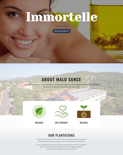 New Website for Immortelleoil.co.uk - E-commerce