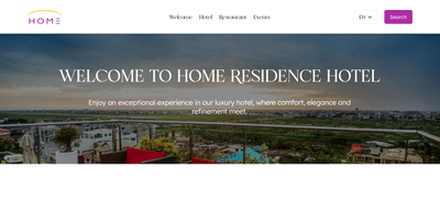Hotel Information & Booking Website|| JavaScript| Wordpress - Web Application