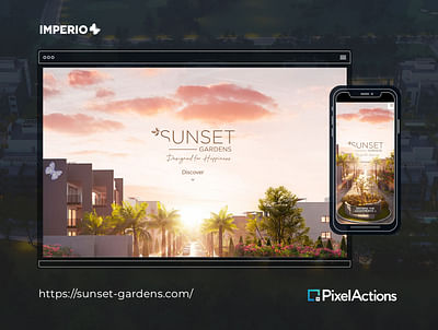 Web design & development for Sunset Gardens - Webseitengestaltung