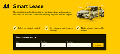The AA | Smart Lease Website - Web Application